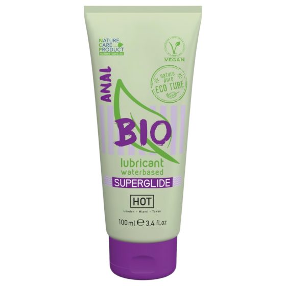 HOT BIO Superglide Anal - vegán análny lubrikant na vodnej báze (100ml)