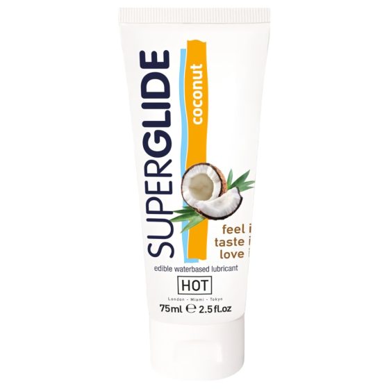 HOT Superglide - jedlý lubrikant - kokos - 75 ml