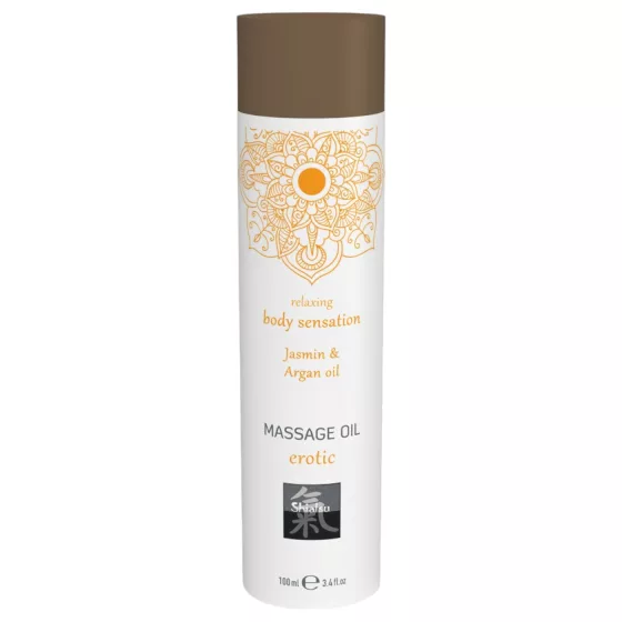 HOT - Shiatsu Erotic - masážny olej - jazmín-arganový olej (100 ml)