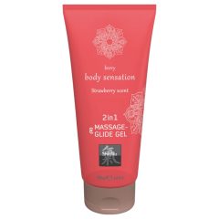   Shiatsu 2v1 Jahodová vôňa - masážny lubrikant - jahoda (200ml)