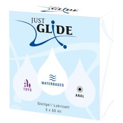 Just Glide - lubrikačný gél sada - 3x50 ml