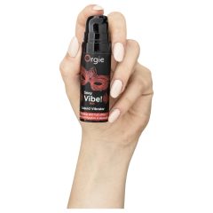   Orgie Sexy Vibe HOT - jahodový ohrievací tekutý vibrátor (15ml)