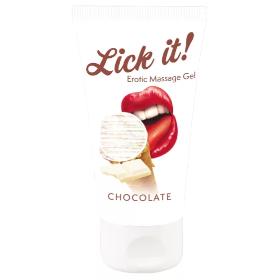 Lick it! - jedlý lubrikant 2v1 - biela čokoláda - 50ml