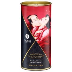 Shunga - hrejivý masážny olej - čerešňa (100 ml)