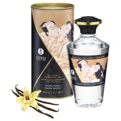 Shunga - Zahrievací masážny olej - Vanilka (100 ml)