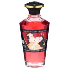   Shunga - hrejivý masážny olej - šampanské-jahoda (100ml)
