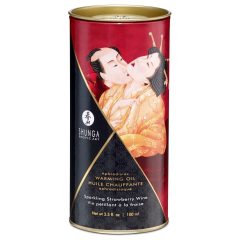   Shunga - hrejivý masážny olej - šampanské jahoda (100 ml)