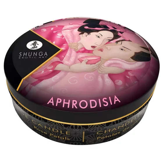 Shunga - masážna sviečka - vôňa ruže - 30 ml
