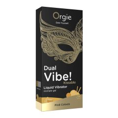 Orgie Dual Vibe! - tekutý vibrátor - Pinã Colada (15 ml)