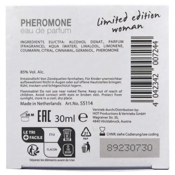 HOT - feromónový parfum pre ženy - 30 ml