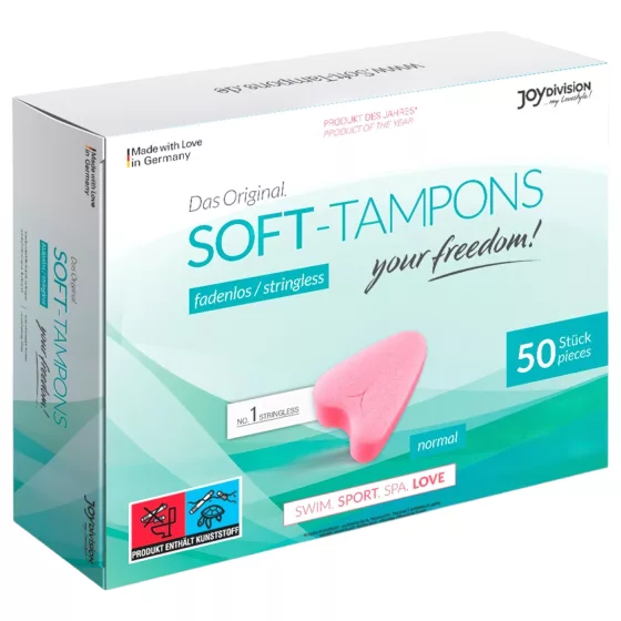 JoyDivision Soft-Tampons - mäkké tampóny bez šnúrky (50 ks)