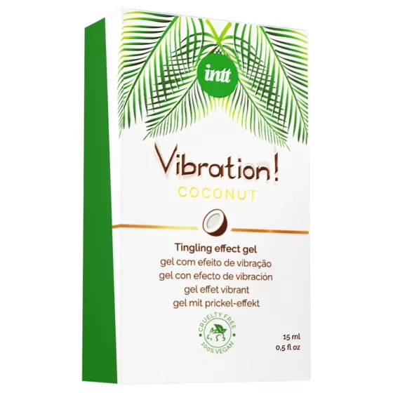 Intt Vibration! - tekutý vibrátor - kokos (15 ml)