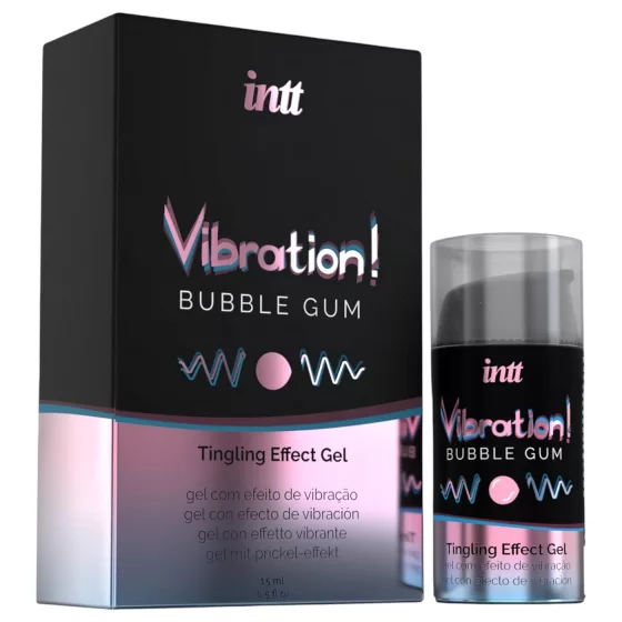 Intt Vibration! - tekutý vibrátor - žuvačková príchuť (15 ml)