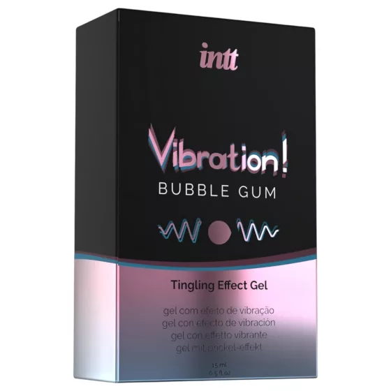 Intt Vibration! - tekutý vibrátor - žuvačková príchuť (15 ml)