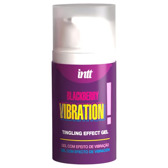 Intt Vibration! - tekutý vibrátor - černica - 15ml