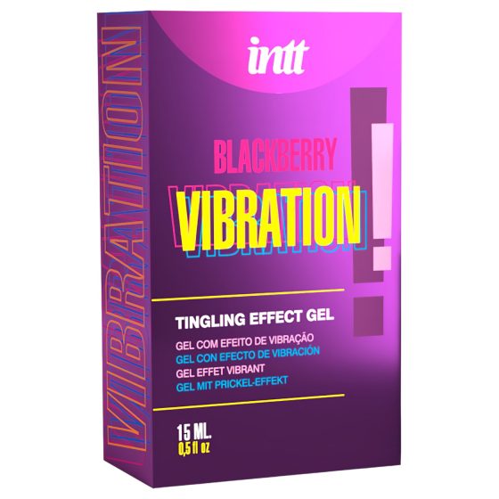Intt Vibration! - tekutý vibrátor - černica - 15ml