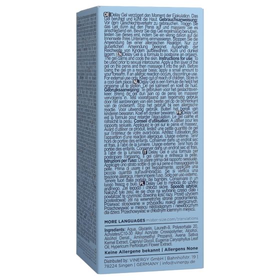 Mister Size - gél na oddialenie ejakulácie - 50 ml