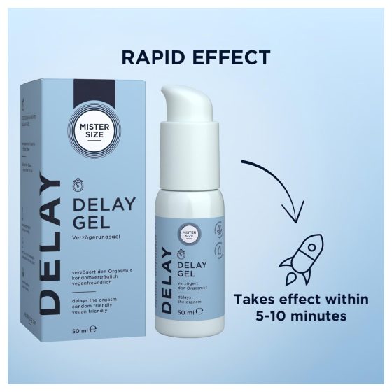 Mister Size - gél na oddialenie ejakulácie - 50 ml