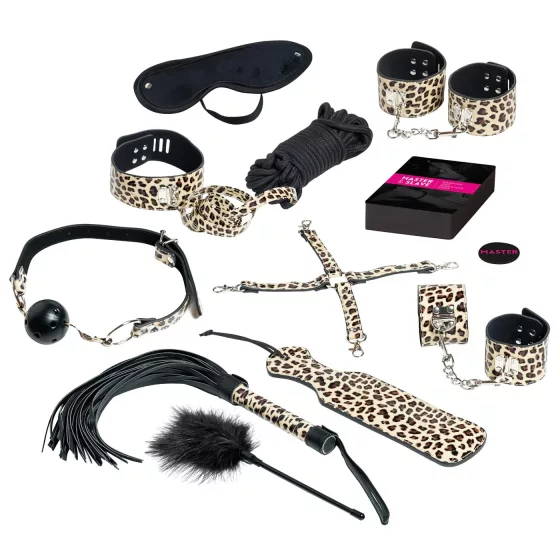 tease & please - Master & Slave - prémiová BDSM dobrodružná sada pre páry (13-dielna)