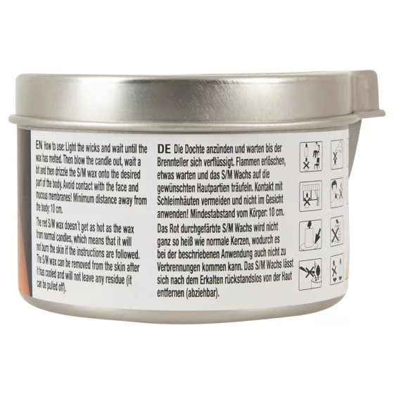 BDSM Kerze - erotická vosková sviečka - parafín - 100 ml