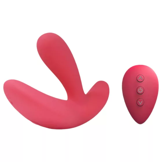 Cotoxo - vibrátor na prostatu s diaľkovým ovládaním - červený