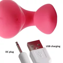   Cotoxo Cupid 2 - vibračný pár vibrátor s diaľkovým ovládaním - červený
