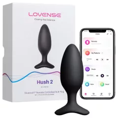   LOVENSE HUSH 2 S - inteligentný análny vibrátor (38 mm) - čierny