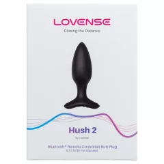   LOVENSE HUSH 2 S - inteligentný análny vibrátor (38 mm) - čierny
