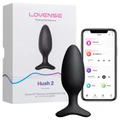   LOVENSE HUSH 2 M - inteligentný análny vibrátor (45 mm) - čierny