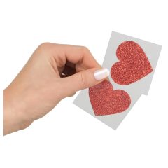 Ligotavé nálepky na bradavky - srdce