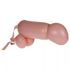   Cock Fighting - nafukovací pripínací penis (telovej farby)