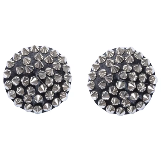 Bad Kitty - samolepky na bradavky s cvokmi - čierne