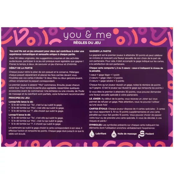 you & me - erotická párová hra (francúzska)
