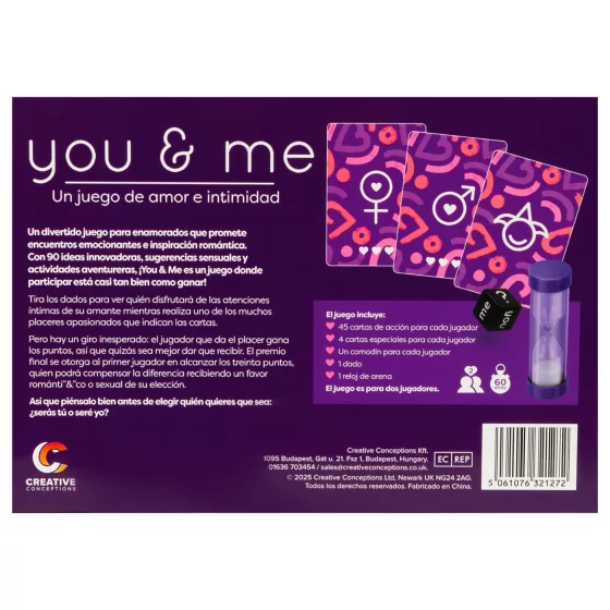 you & me - erotická párová hra (španielska)