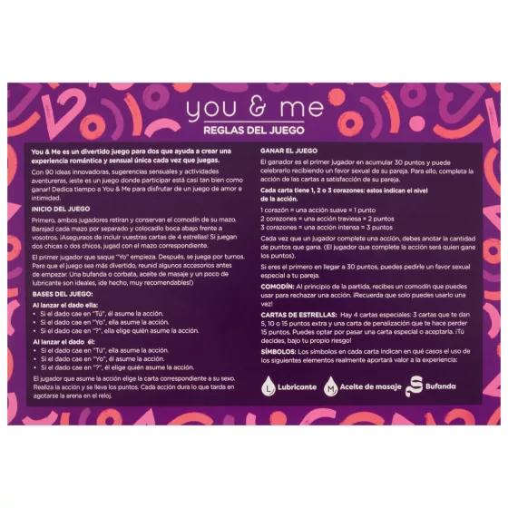 you & me - erotická párová hra (španielska)