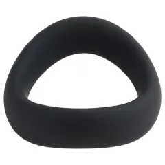   Pulselock Cocktura - skrútený silikónový erekčný krúžok (čierny) - 45 mm