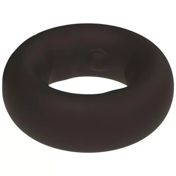 Pulselock Cocktura - bodkovaný silikónový erekčný krúžok (čierny) - 27 mm