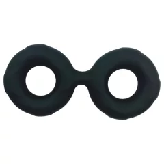   Pulselock Taur - dvojitý krúžok na penis a semenníky (čierny) - 25 mm