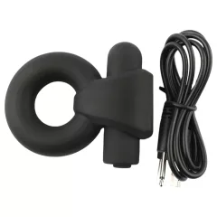   Pulselock Vantr - akumulátorový vibračný krúžok na penis a semenníky (čierny) - 25 mm