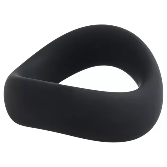 Pulselock Cocktura - skrútený silikónový erekčný krúžok (čierny) - 50 mm