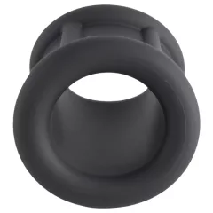   Pulselock Cocktura - vrúbkovaný silikónový erekčný krúžok (čierny) - 30 mm