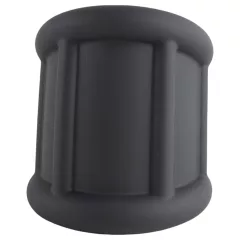   Pulselock Cocktura - vrúbkovaný silikónový erekčný krúžok (čierny) - 30 mm