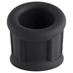   Pulselock Cocktura - vrúbkovaný silikónový erekčný krúžok (čierny) - 30 mm