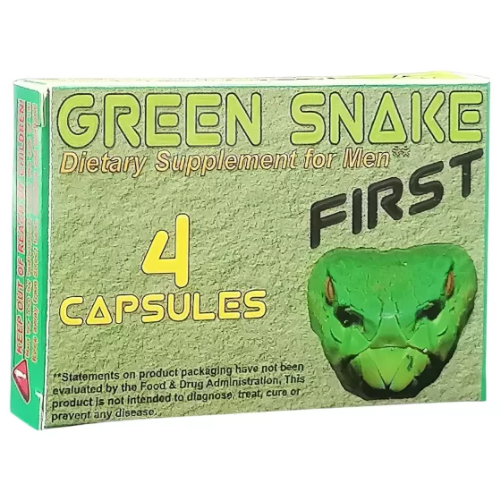 Green Snake First - doplnok stravy pre mužov - kapsuly - 4 ks