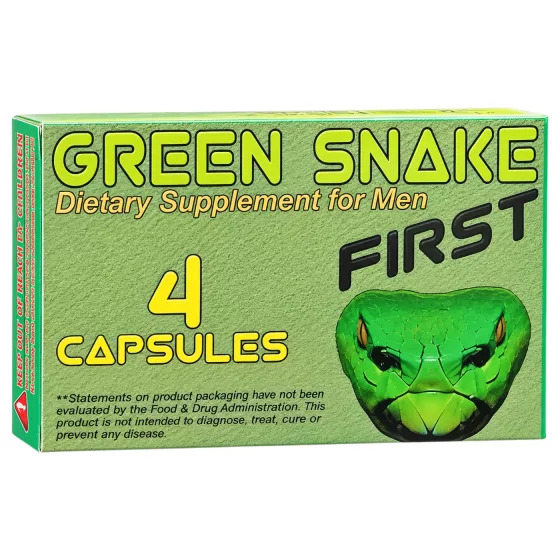 Green Snake First - doplnok stravy pre mužov - kapsuly - 4 ks