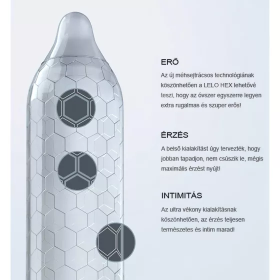 LELO Hex Original - kondóm - ultra tenký - 1 kus