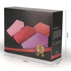   Desirel Magic Pillow klinovitý sex vankúš set - malý + veľký (červený)