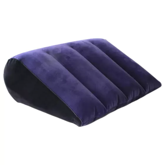 Desirel Magic Pillow - nafukovací klinový sex vankúš (tmavofialový)