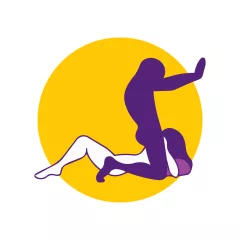   Desirel Magic Pillow - nafukovací klinový sex vankúš (tmavofialový)