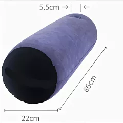   Desirel Magic Pillow - nafukovací sex vankúš - valcový (fialový)
